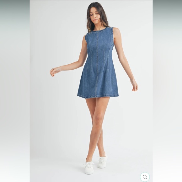 Mable Dresses & Skirts - Mable Sleeveless Denim Dress